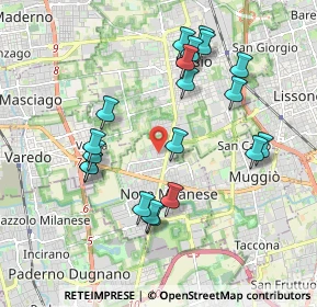 Mappa Via Bologna, 20834 Nova Milanese MB, Italia (1.9205)