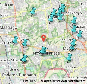 Mappa Via Bologna, 20834 Nova Milanese MB, Italia (2.4505)