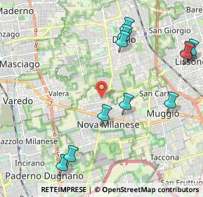Mappa Via Bologna, 20834 Nova Milanese MB, Italia (2.51455)