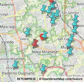 Mappa Via Bologna, 20834 Nova Milanese MB, Italia (2.3775)