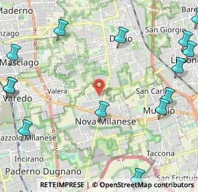 Mappa Via Bologna, 20834 Nova Milanese MB, Italia (3.14143)