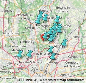 Mappa Via Bologna, 20834 Nova Milanese MB, Italia (5.63882)