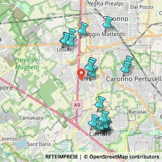 Mappa Via Luigi Bianchi, 21040 Origgio VA, Italia (2.209)