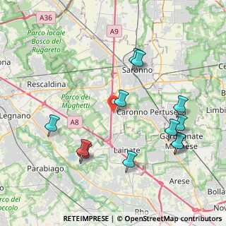 Mappa Via Luigi Bianchi, 21040 Origgio VA, Italia (4.35333)