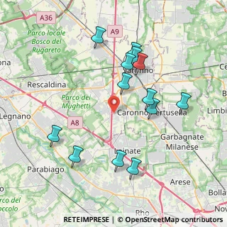 Mappa Via Luigi Bianchi, 21040 Origgio VA, Italia (3.89308)