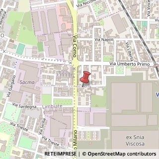 Mappa Via Camillo Benso Cavour, 15, 20812 Limbiate, Monza e Brianza (Lombardia)