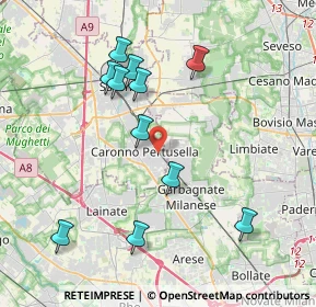 Mappa Piazza Vittorio Veneto, 21042 Caronno Pertusella VA, Italia (3.92545)