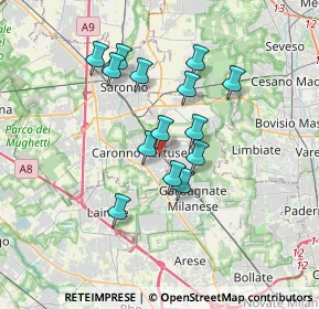 Mappa Piazza Vittorio Veneto, 21042 Caronno Pertusella VA, Italia (2.90071)