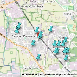 Mappa Piazza Vittorio Veneto, 21042 Caronno Pertusella VA, Italia (1.09647)