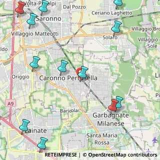 Mappa Piazza Vittorio Veneto, 21042 Caronno Pertusella VA, Italia (3.10917)