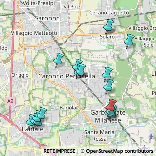 Mappa Piazza Vittorio Veneto, 21042 Caronno Pertusella VA, Italia (2.38889)