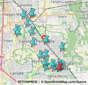 Mappa Piazza Vittorio Veneto, 21042 Caronno Pertusella VA, Italia (2.161)
