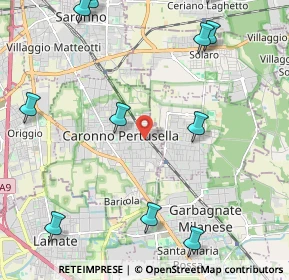 Mappa Piazza Vittorio Veneto, 21042 Caronno Pertusella VA, Italia (2.88182)