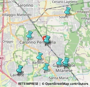 Mappa Piazza Vittorio Veneto, 21042 Caronno Pertusella VA, Italia (2.18364)