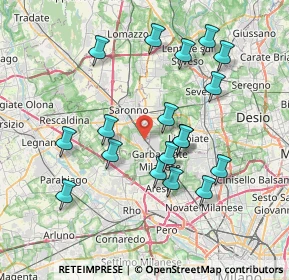 Mappa Piazza Vittorio Veneto, 21042 Caronno Pertusella VA, Italia (7.3)
