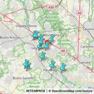 Mappa Via Arturo Toscanini, 20023 Cerro Maggiore MI, Italia (2.9625)