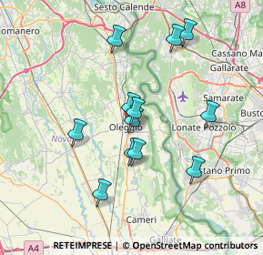 Mappa SS 32, 28047 Oleggio NO, Italia (6.40667)