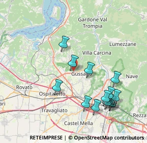 Mappa Via dei Rii, 25064 Rodengo-Saiano BS, Italia (8.33357)