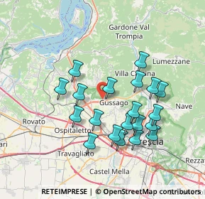 Mappa Via dei Rii, 25064 Rodengo-Saiano BS, Italia (6.7475)