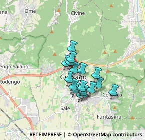 Mappa Vicolo Canale, 25064 Gussago BS, Italia (1.21471)