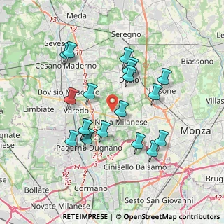 Mappa Via Mantova, 20834 Nova Milanese MB, Italia (3.40737)