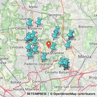 Mappa Via Mantova, 20834 Nova Milanese MB, Italia (3.526)