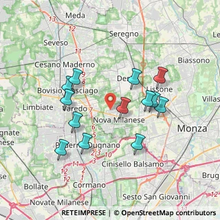 Mappa Via Mantova, 20834 Nova Milanese MB, Italia (3.44231)