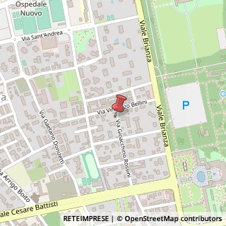 Mappa Via Gioacchino Rossini, 35, 20900 Monza, Monza e Brianza (Lombardia)