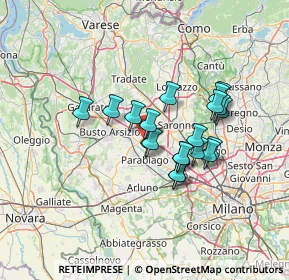 Mappa Via delle Rimembranze, 20023 Cerro Maggiore MI, Italia (10.77)