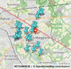 Mappa Via delle Rimembranze, 20023 Cerro Maggiore MI, Italia (1.7075)