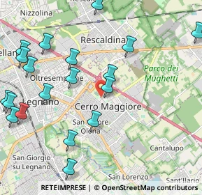 Mappa Via delle Rimembranze, 20023 Cerro Maggiore MI, Italia (2.6735)