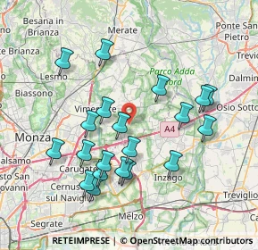 Mappa Via Foppani, 20876 Ornago MB, Italia (7.433)