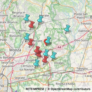 Mappa Via Foppani, 20876 Ornago MB, Italia (6.85615)
