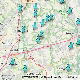 Mappa Via Foppani, 20876 Ornago MB, Italia (5.9885)