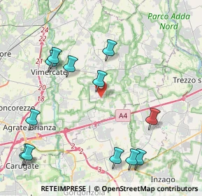Mappa Via Foppani, 20876 Ornago MB, Italia (4.93)