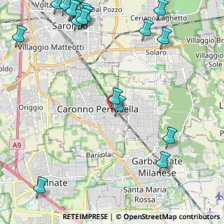 Mappa Via Ludovico Ariosto, 21042 Caronno Pertusella VA, Italia (3.21889)