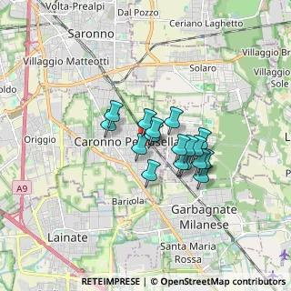 Mappa Via Ludovico Ariosto, 21042 Caronno Pertusella VA, Italia (1.12824)