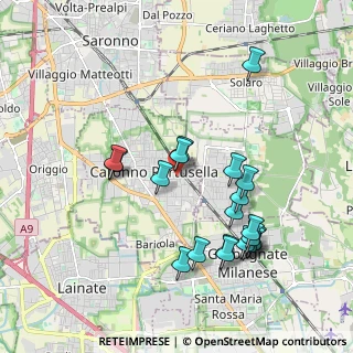 Mappa Via Ludovico Ariosto, 21042 Caronno Pertusella VA, Italia (1.945)