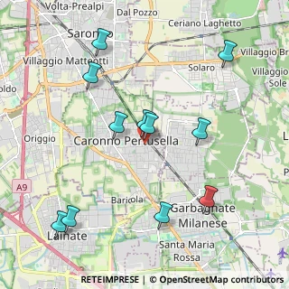 Mappa Via Ludovico Ariosto, 21042 Caronno Pertusella VA, Italia (2.17545)