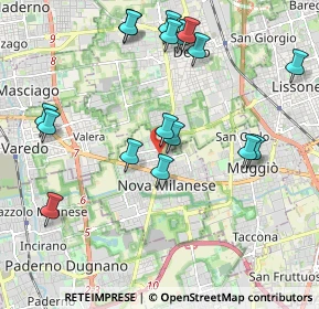 Mappa Via San Bernardo, 20834 Nova Milanese MB, Italia (2.17)