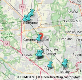 Mappa Piazza cardinal ferrari, 21042 Caronno Pertusella VA, Italia (4.32167)