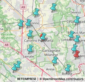 Mappa Piazza cardinal ferrari, 21042 Caronno Pertusella VA, Italia (5.15375)