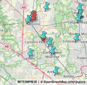 Mappa Piazza cardinal ferrari, 21042 Caronno Pertusella VA, Italia (4.92294)