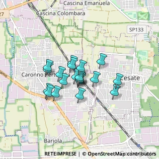 Mappa Piazza cardinal ferrari, 21042 Caronno Pertusella VA, Italia (0.575)