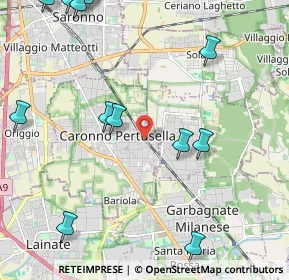 Mappa Piazza cardinal ferrari, 21042 Caronno Pertusella VA, Italia (2.86538)