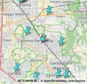Mappa Piazza cardinal ferrari, 21042 Caronno Pertusella VA, Italia (3.02417)