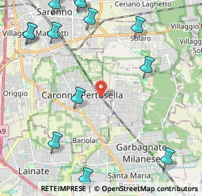 Mappa Piazza cardinal ferrari, 21042 Caronno Pertusella VA, Italia (3.03)