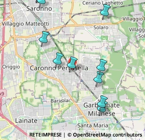 Mappa Piazza cardinal ferrari, 21042 Caronno Pertusella VA, Italia (2.42091)