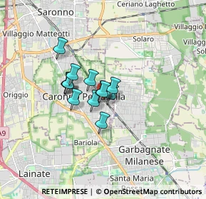 Mappa Piazza cardinal ferrari, 21042 Caronno Pertusella VA, Italia (0.98385)