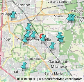 Mappa Piazza cardinal ferrari, 21042 Caronno Pertusella VA, Italia (1.915)